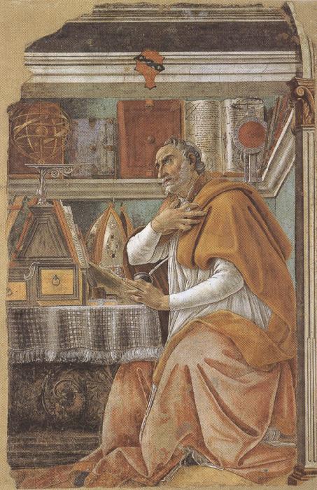 Sandro Botticelli St Augustine in his Study (mk36) Germany oil painting art